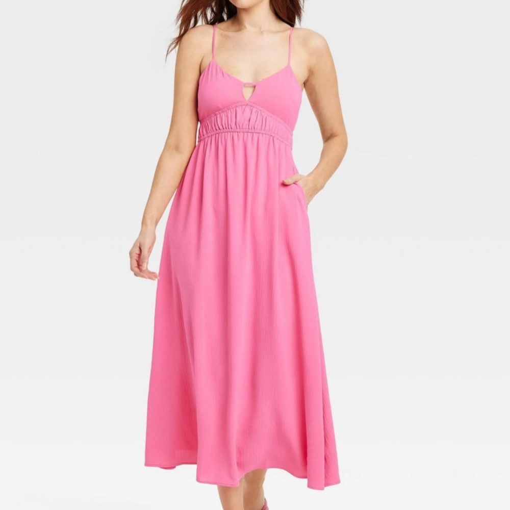 NWT ‘A New Day’ Spaghetti Strap Dress in Pink Size M